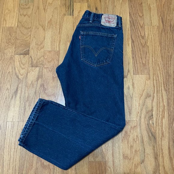 Levi's 505 Men's Blue Jeans Size W38 L29 Pockets - Picture 1 of 15